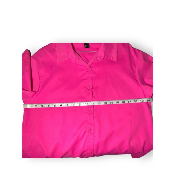 SHEIN Hot Pink Button Shirt size M - Picture 6 of 6